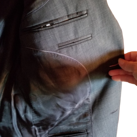 NWT Bar III Men's Wool Suit Coat Charcoal Sz 40L - Picture 4 of 8